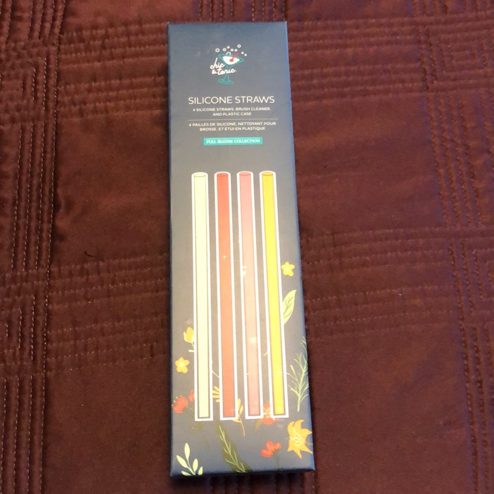 Silicone reusable straws